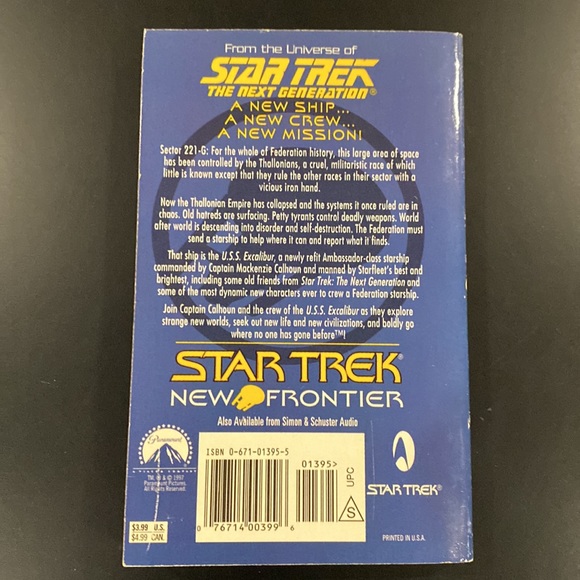 Star Trek New Frontier Book One: House of Cards by Peter David - Paperback Novel - Picture 2 of 6